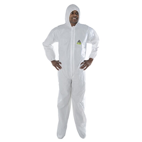 Cordova DEFENDER Coverall, Hood, Boots, 2XL, 12PK CPHB2XL | Zoro